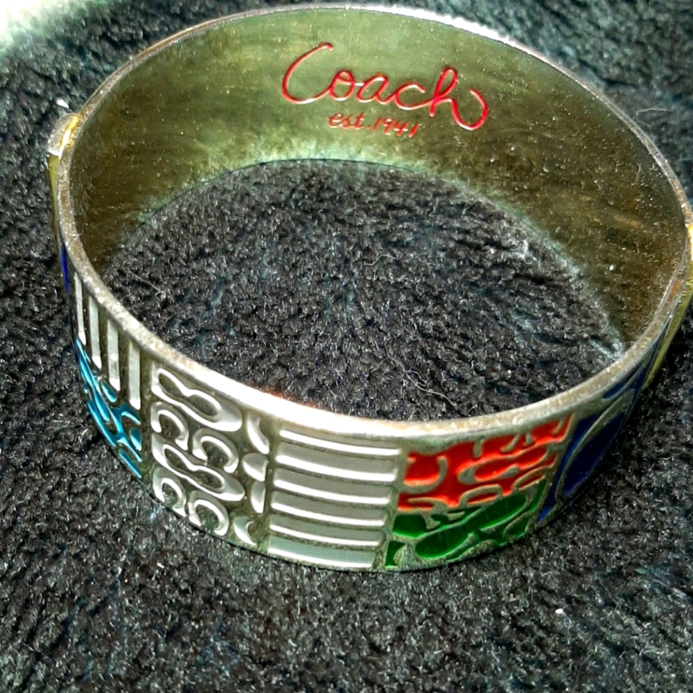 Coach multicolored bangle